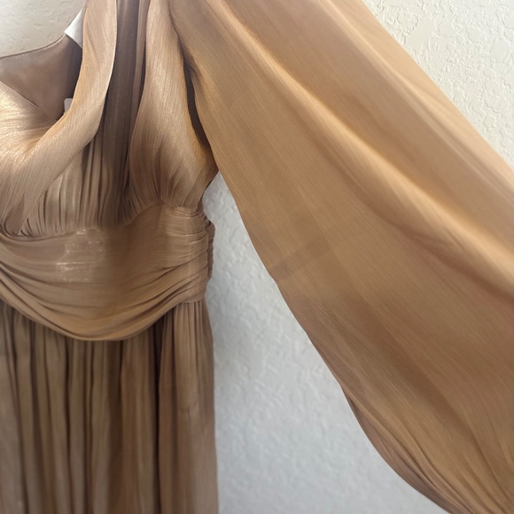 Anthropologie One-Shoulder Metallic Jumpsuit - Picture 2 of 6